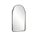 Elegant Arch-Top Wall Mirror with Decorative Frame